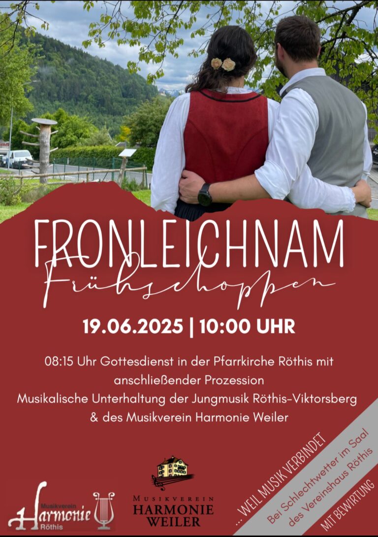 Fronleichnam Frühschoppen in Röthis